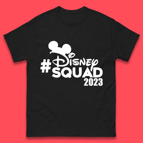 Disney Squad 2023 Mickey Mouse Minnie Mouse Cartoon Festive Disneyland Trip Vacations Mens Tee Top