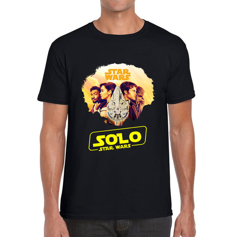 Star Wars Solo Chewie Lando Qira Characters Solo A Star Wars Story Sci-fi Action Adventure Movie Galaxy's Edge Trip Mens Tee Top