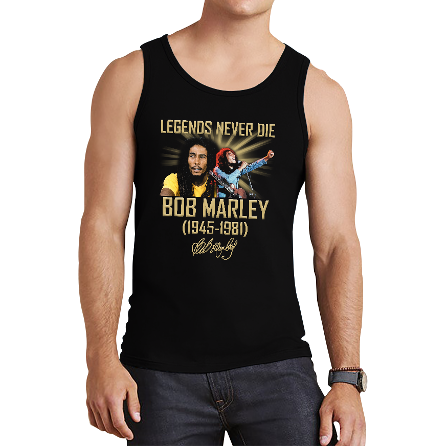 Bob Marley Legends Never Die Tank Top