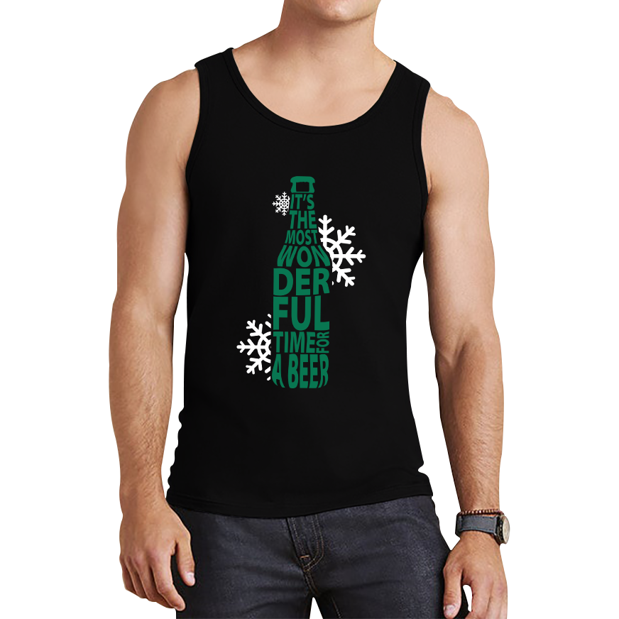 christmas beer tank top