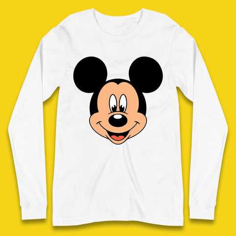 Disney Mickey Mouse Minnie Mouse Face Cartoon Character Disneyland Vacation Trip Disney World Long Sleeve T Shirt