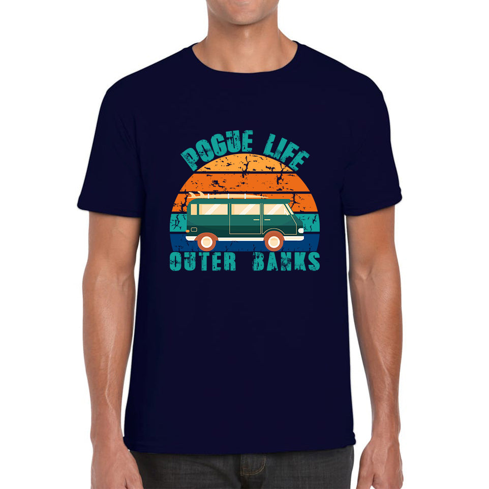 Pogue Life Outer Banks Beach Surf Van Vintage Retro Surfing TV Series JJ Maybank Outer Banks Show OBX Fans Mens Tee Top