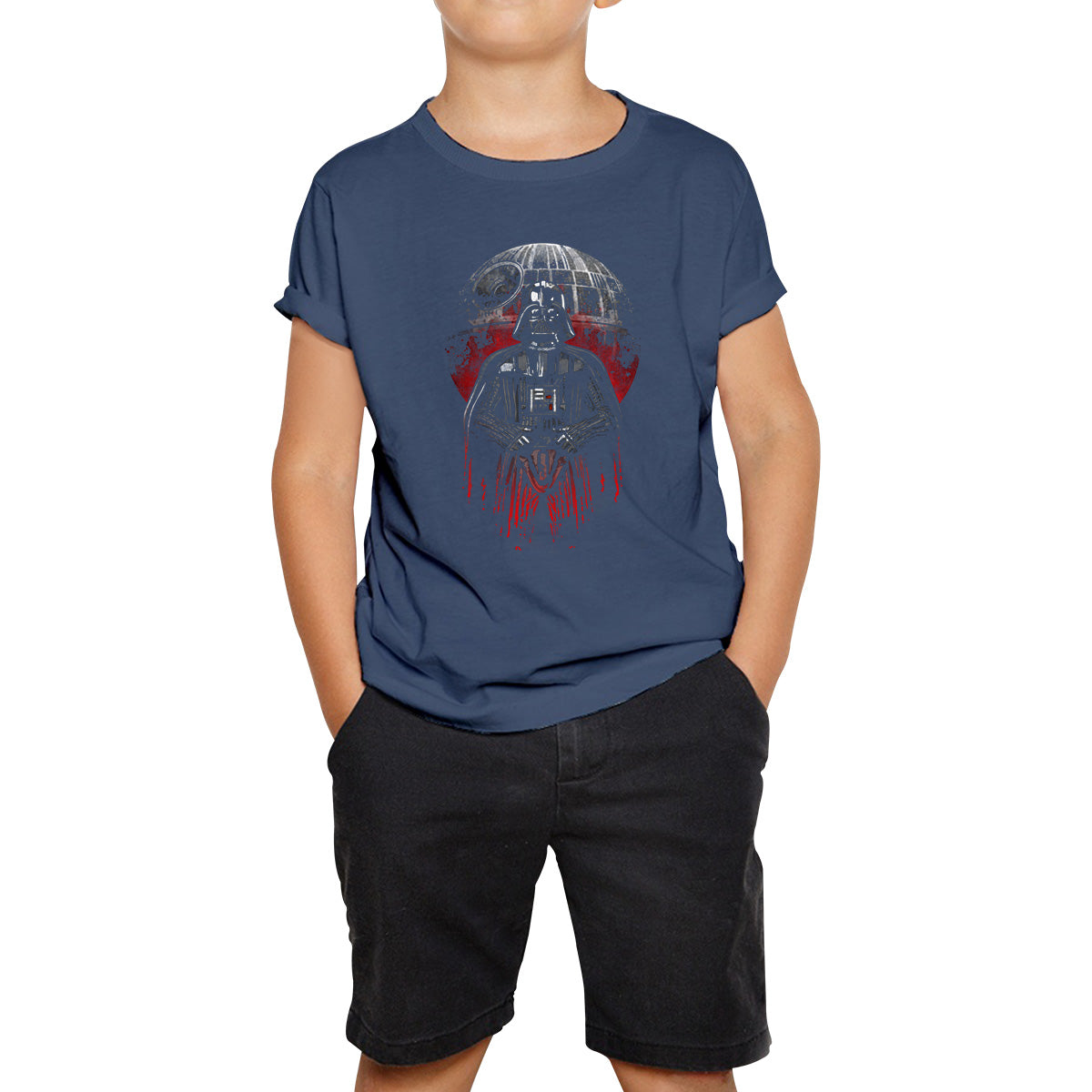 Star Wars Fictional Character Darth Vader Build The Empire Rogue One Anakin Skywalker Sci-fi Action Adventure Movie Kids T Shirt