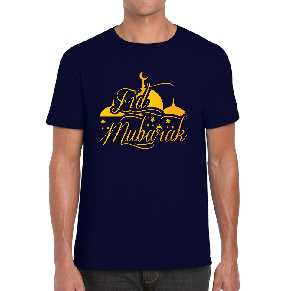 Eid Mubarak Muslims Religious Ramzan Fasting Mosque Prayers Blessings Holy Month Mens Tee Top