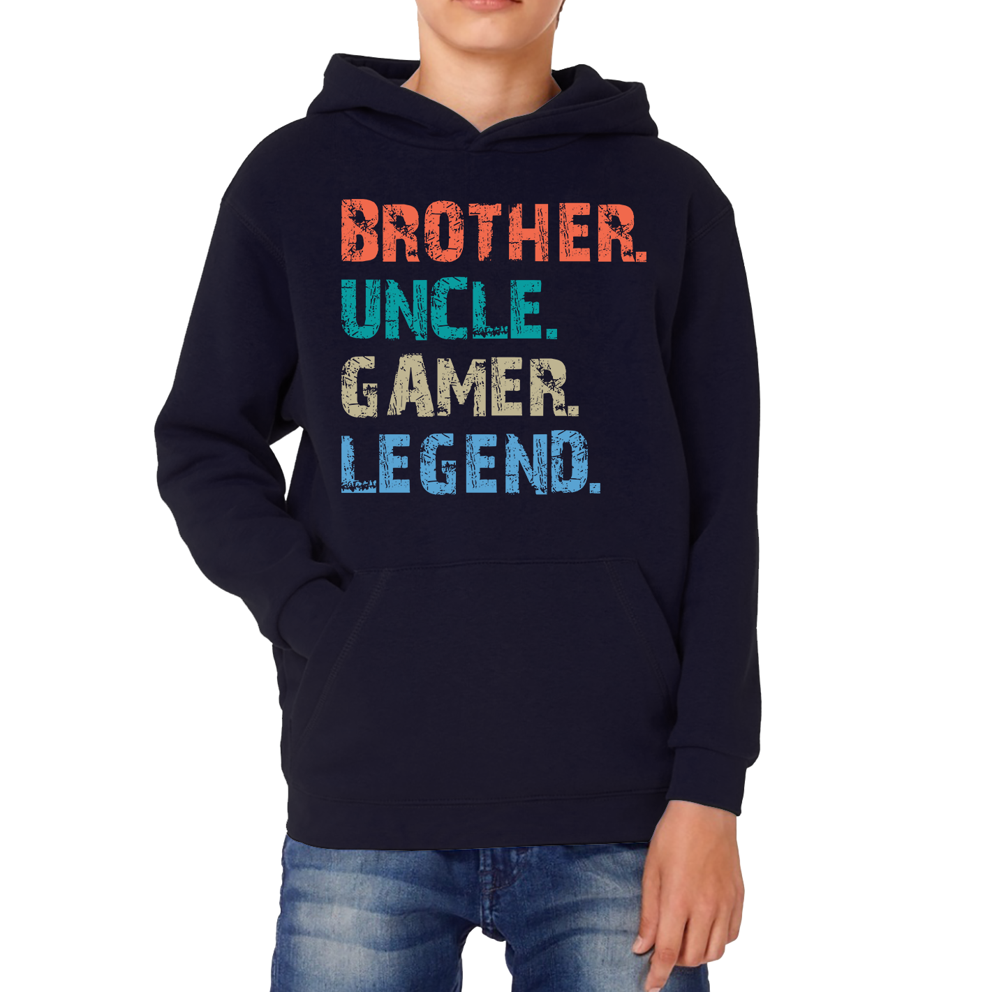 Brother Uncle Gamer Legend Funny Hoodie
