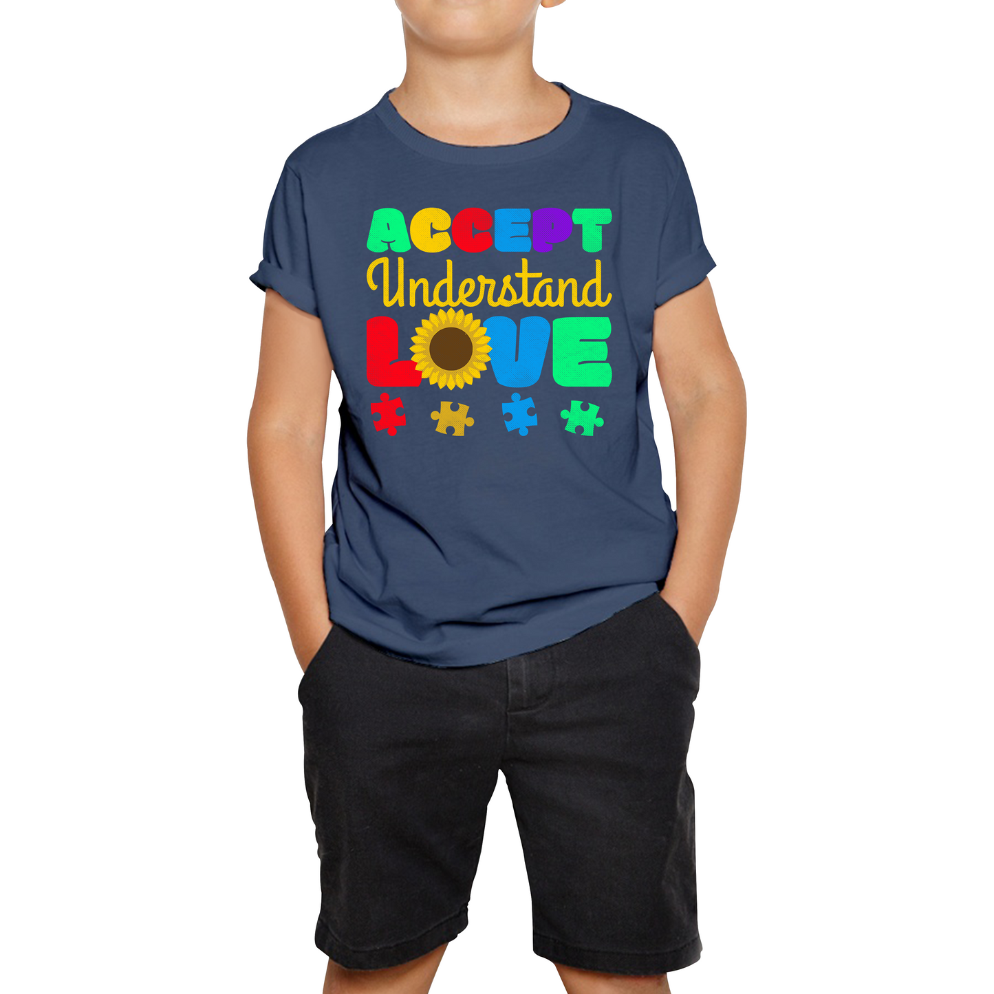 Accept Understand Love Autism Awareness T Shirt
