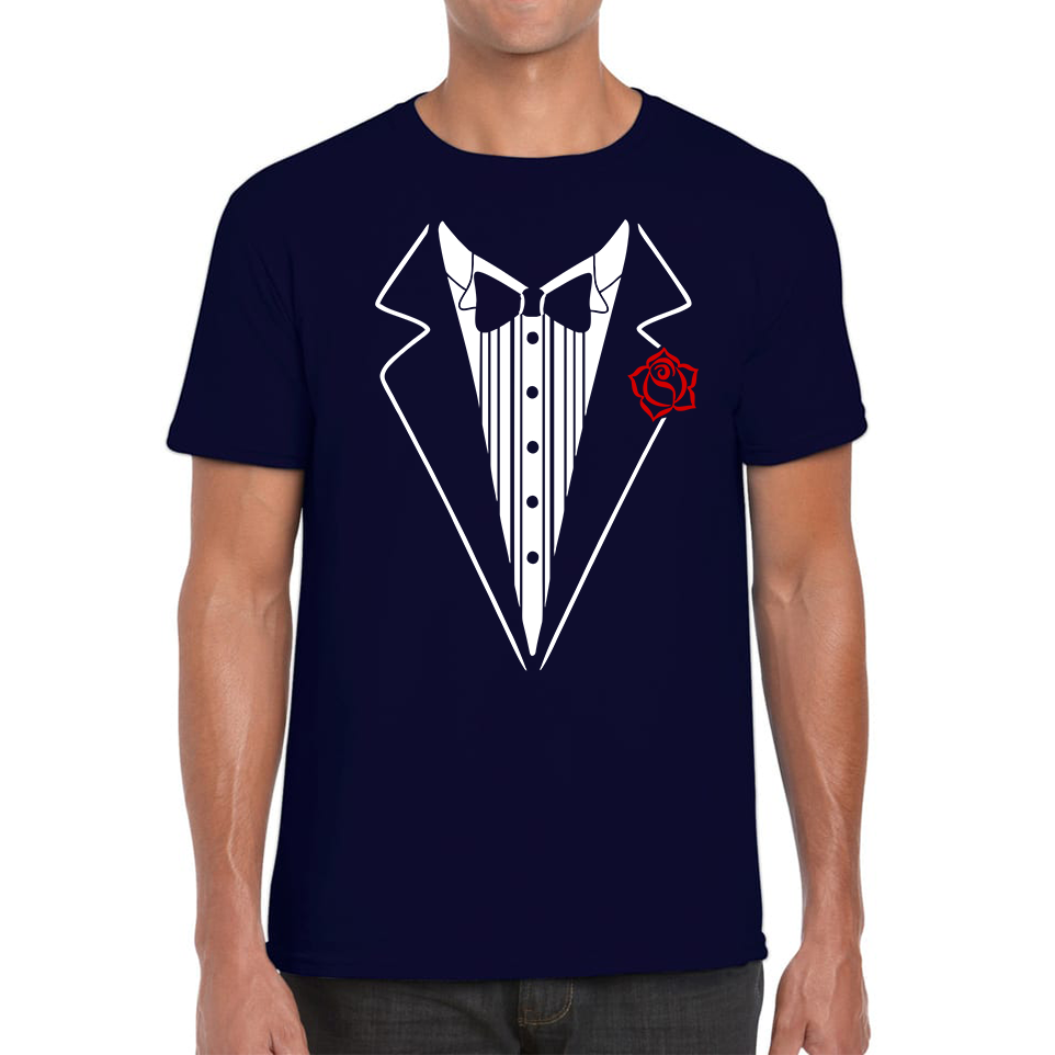 Tuxedo Necktie Suit T Shirt