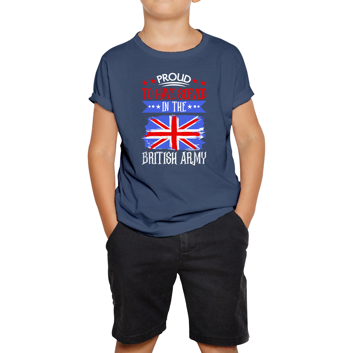 Proud To Have Served In The British Army Veteran T Shirt