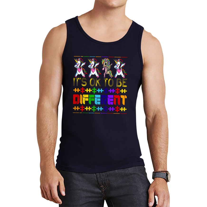 It's Ok To Be Different Autism Awareness Tank Top
