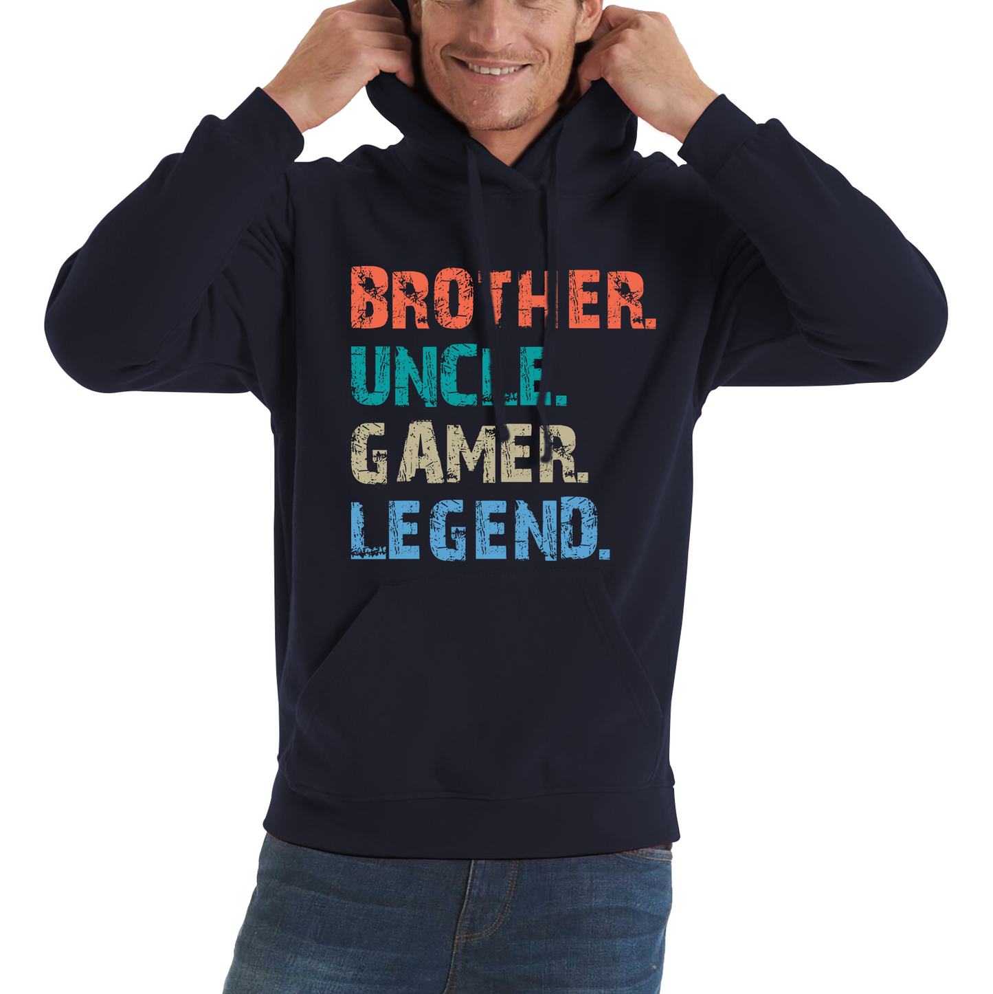 Brother Uncle Gamer Legend Funny Hoodie