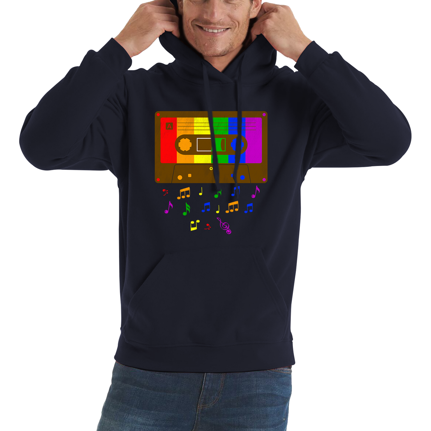 Rainbow Colours Lesbians Gay Pride Unisex Hoodie
