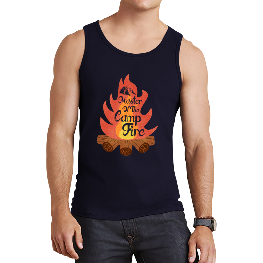 Master Of The Campfire Camping Adventure Lover Camp Fire Outdoor Tank Top