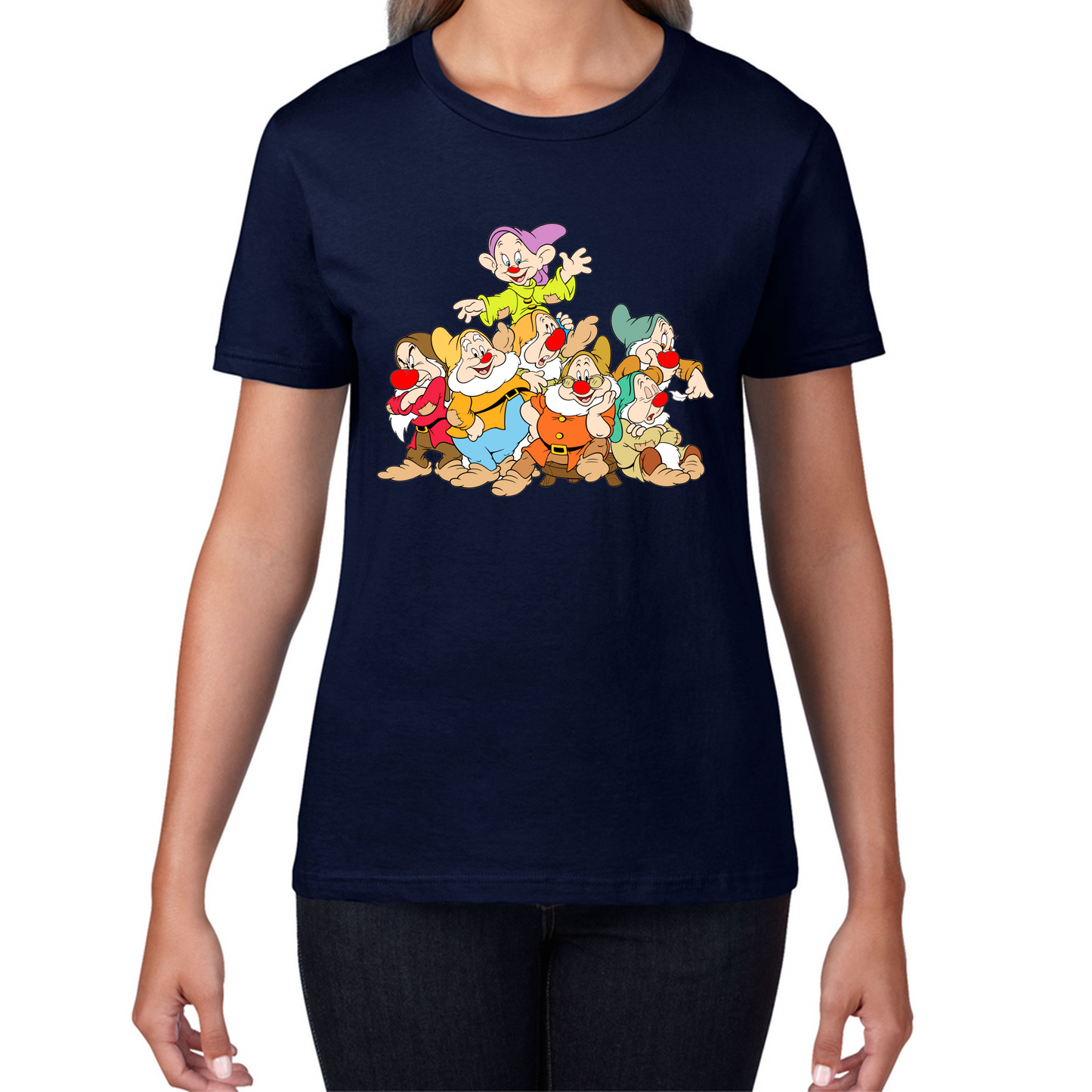 Snow White and Seven Dwarfs Red Nose Day T Shirt