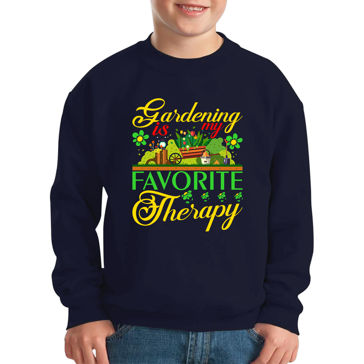 Gardening Is My Favorite Therapy Sweatshirt