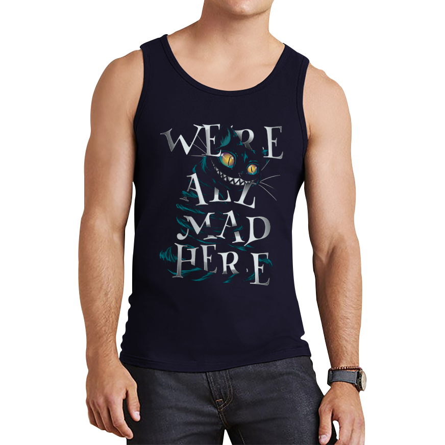 We Are All Mad Here Scary Cat Tank Top