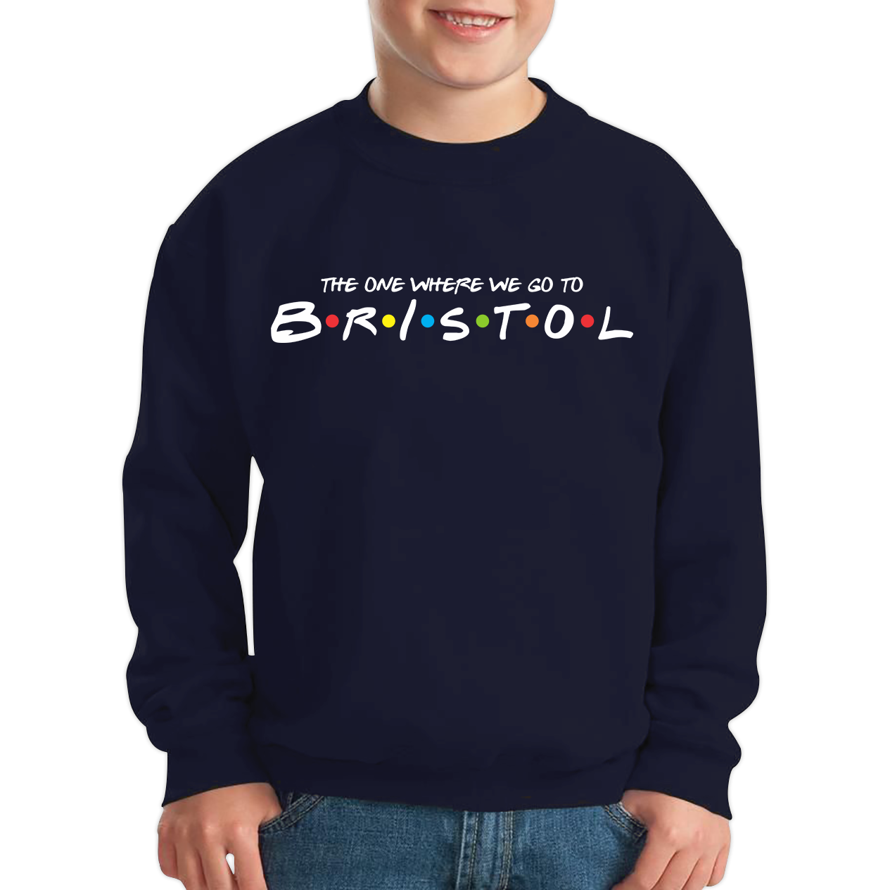 The One Where We Go To Bristol Inspired By Friends Spoof City In England Kids Jumper