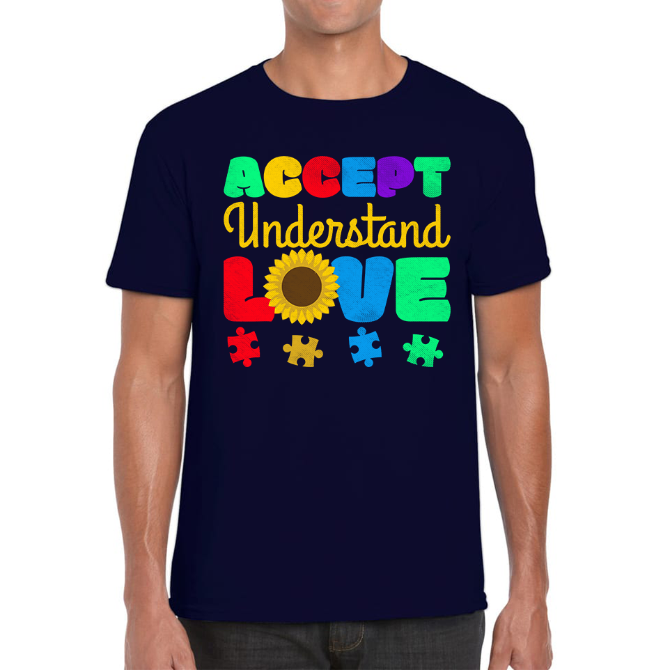 Accept Understand Love Autism Awareness T Shirt
