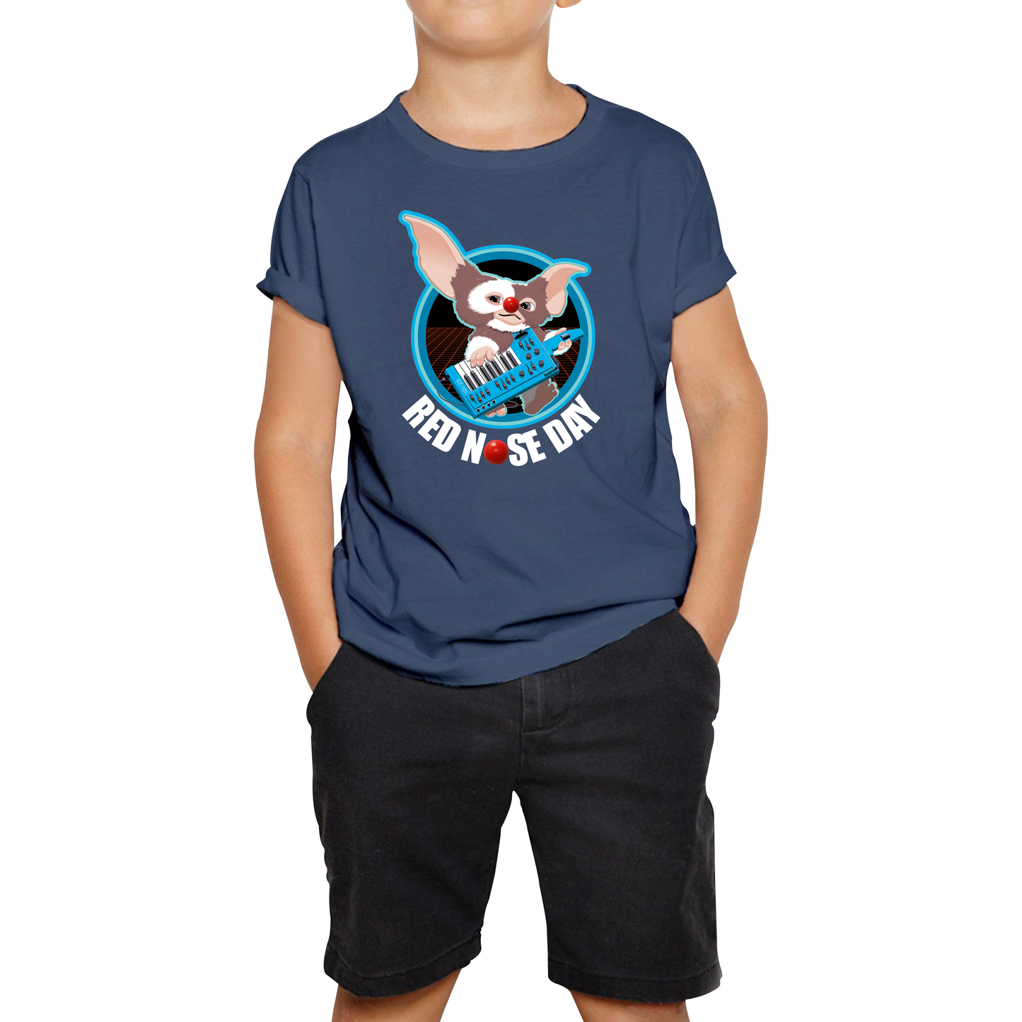 Gremlins Gizmo Piano Red Nose Day T Shirt