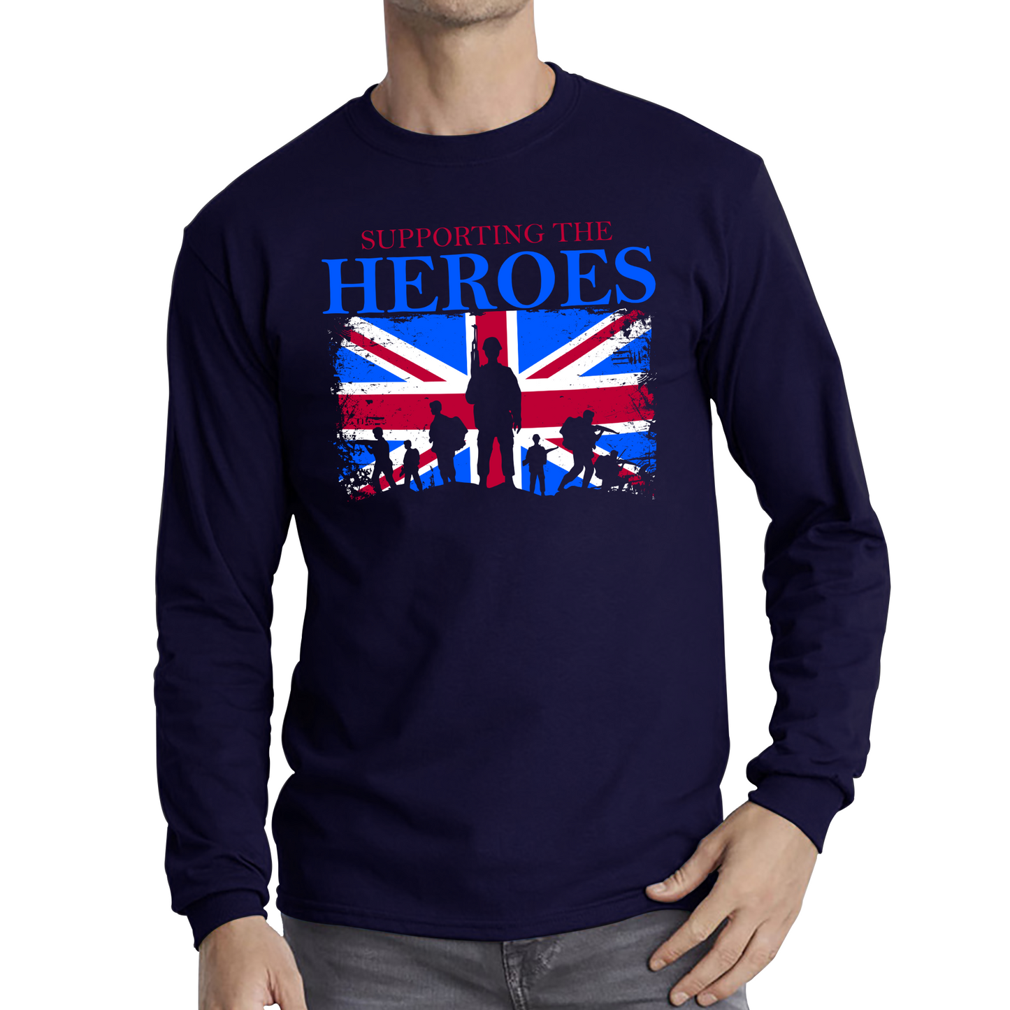 Supporting The Heroes British Veteran T Shirt