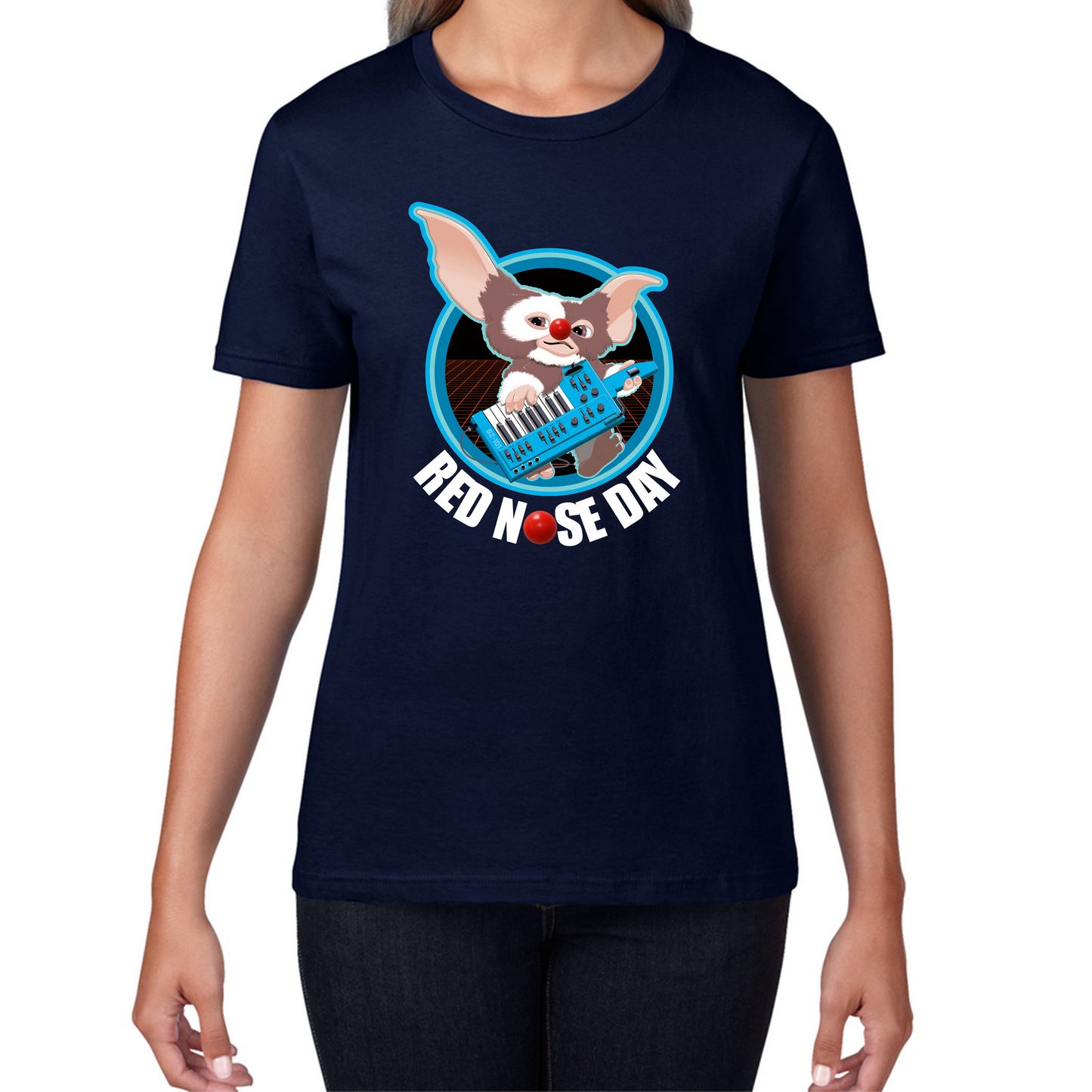 Gremlins Gizmo Piano Red Nose Day T Shirt