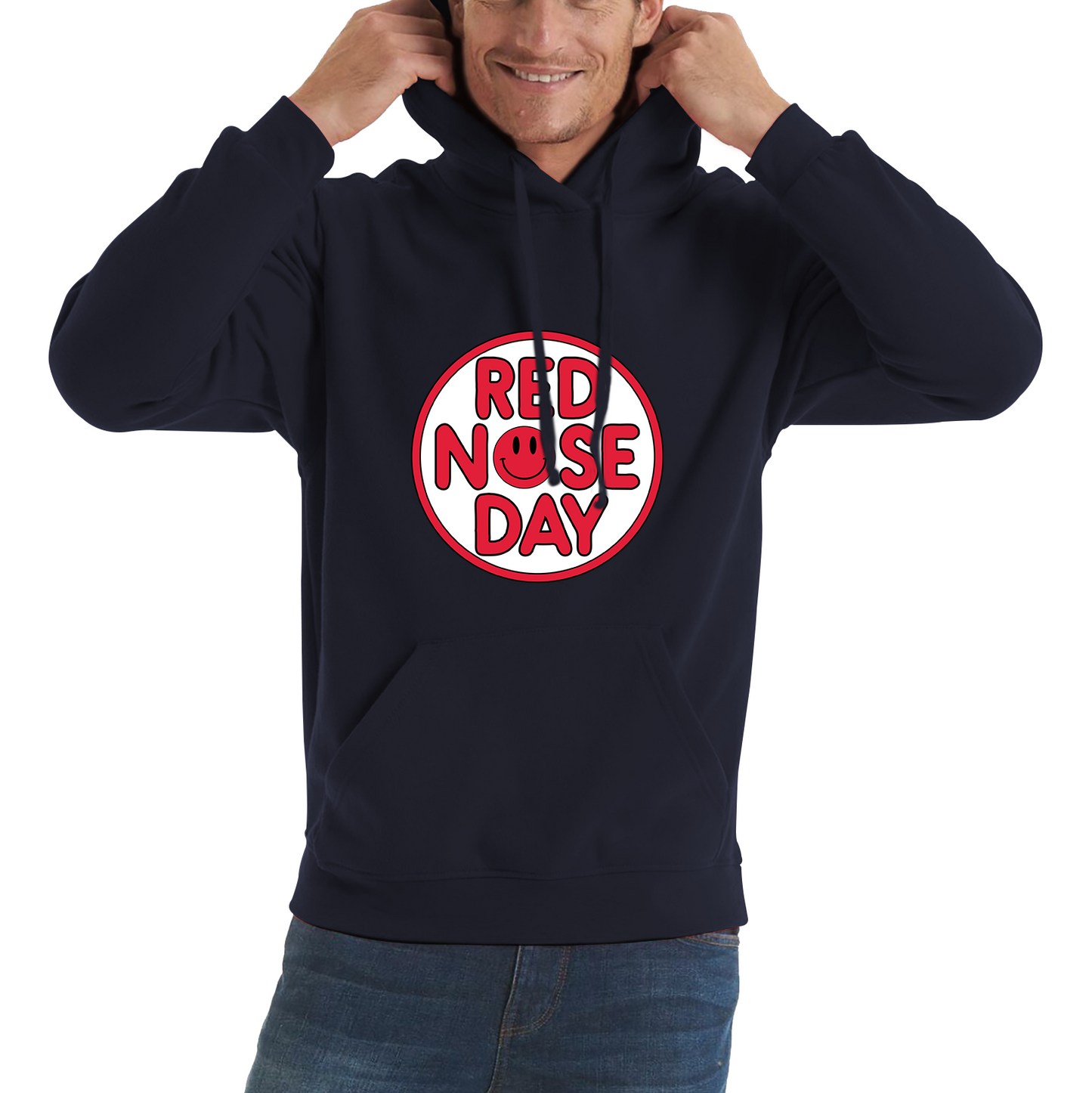Smiley Face Red Nose Day Hoodie