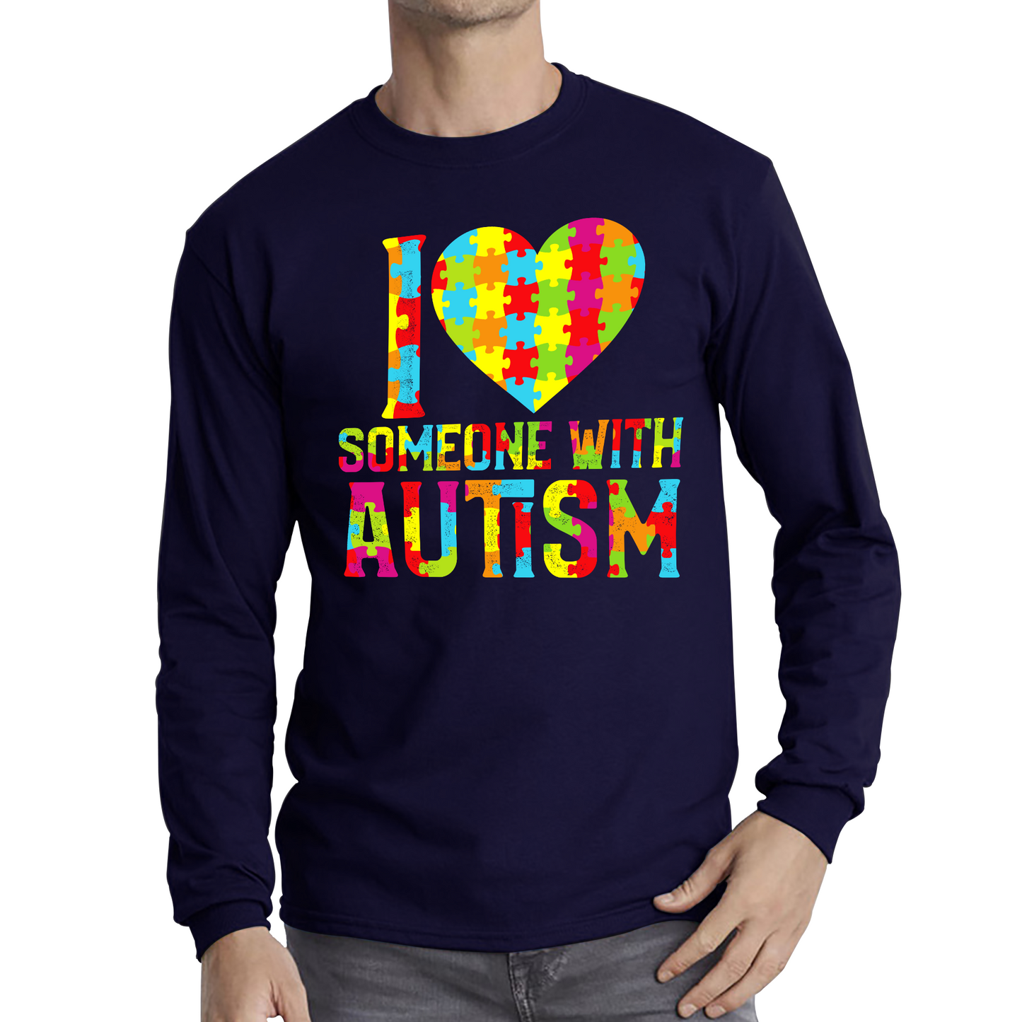 I Love Someone With Autism T Shirt
