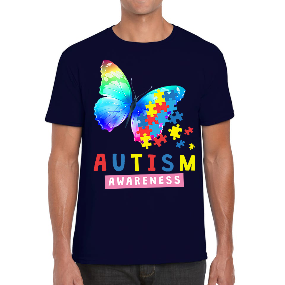 Autism Awareness Butterfly Design T Shirt