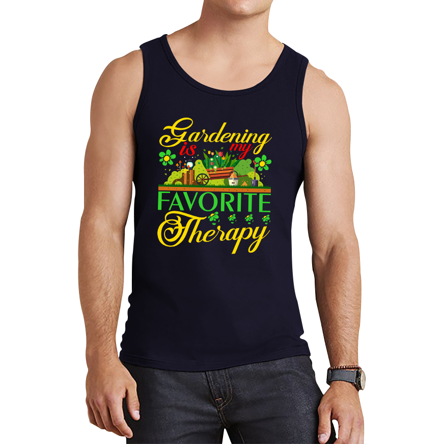 Gardening Is My Favorite Therapy Tank Top