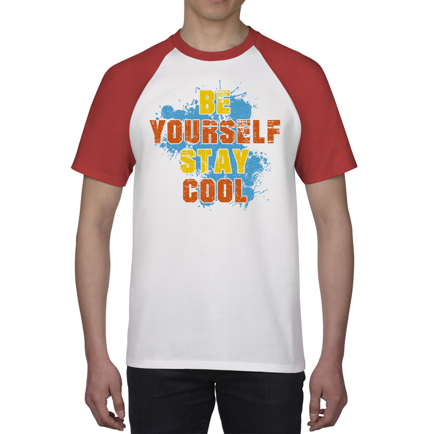 Be Yourself Stay Cool Shirt Inspirational Motivational Quote Baseball T Shirt
