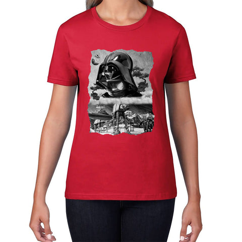 The Force Is Strong With This One Vintage Poster Graphic Movie Series Womens Tee Top
