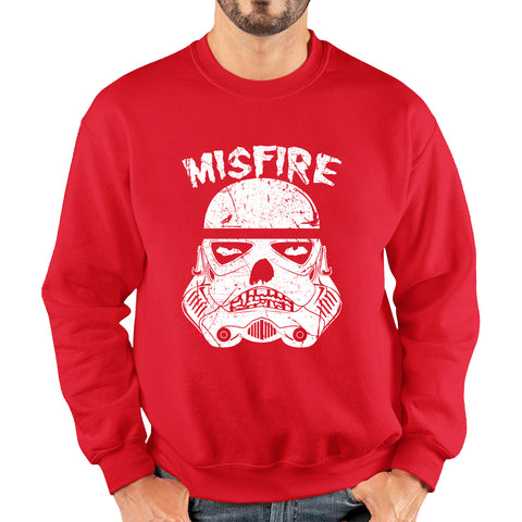 Misfire The Dark Side Made Me Do It Spoof Trooper Armor Helmet Movie Series Unisex Sweatshirt