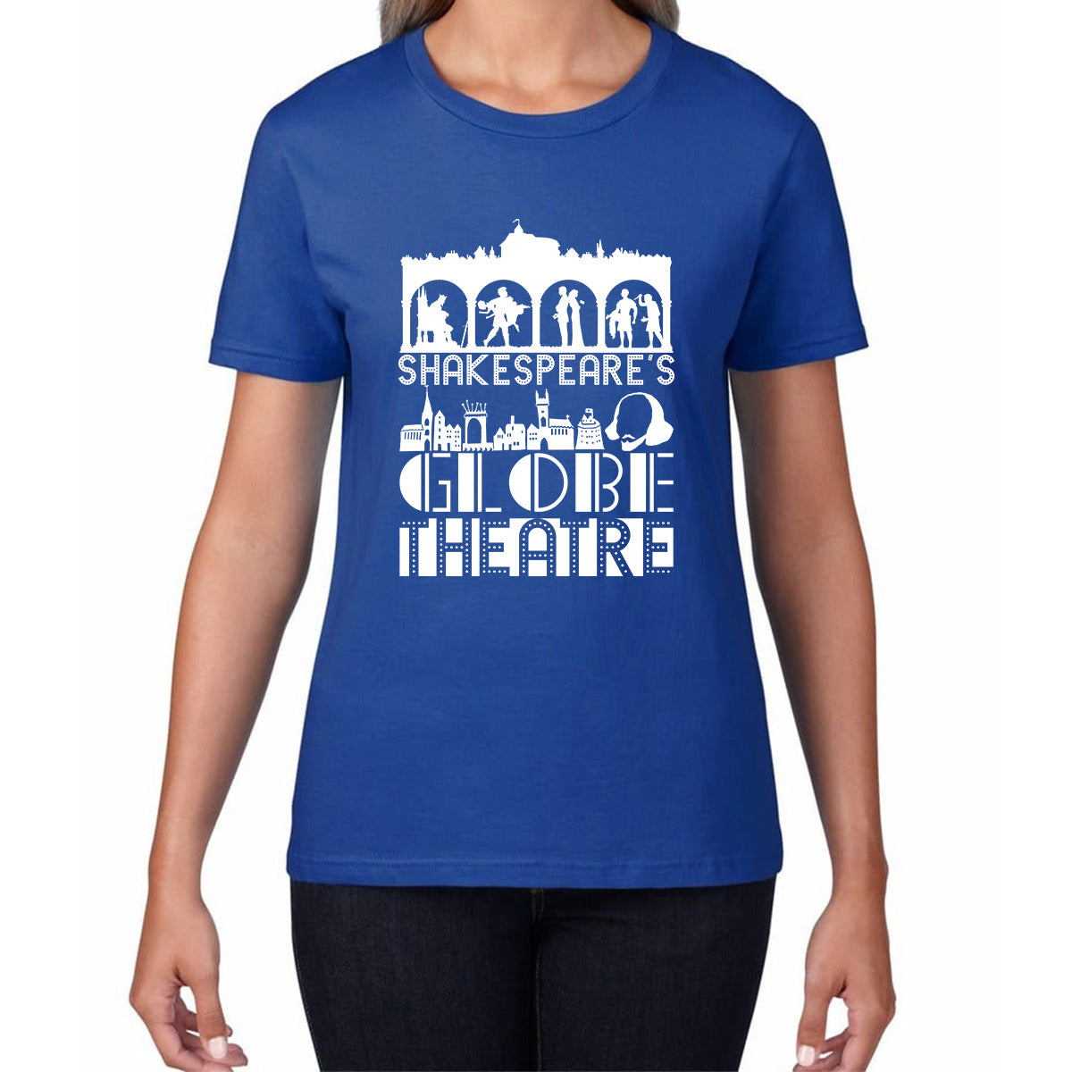 William Shakespeare's English Playwright, Poet And Actor National Shakespeare Day Womens Tee Top