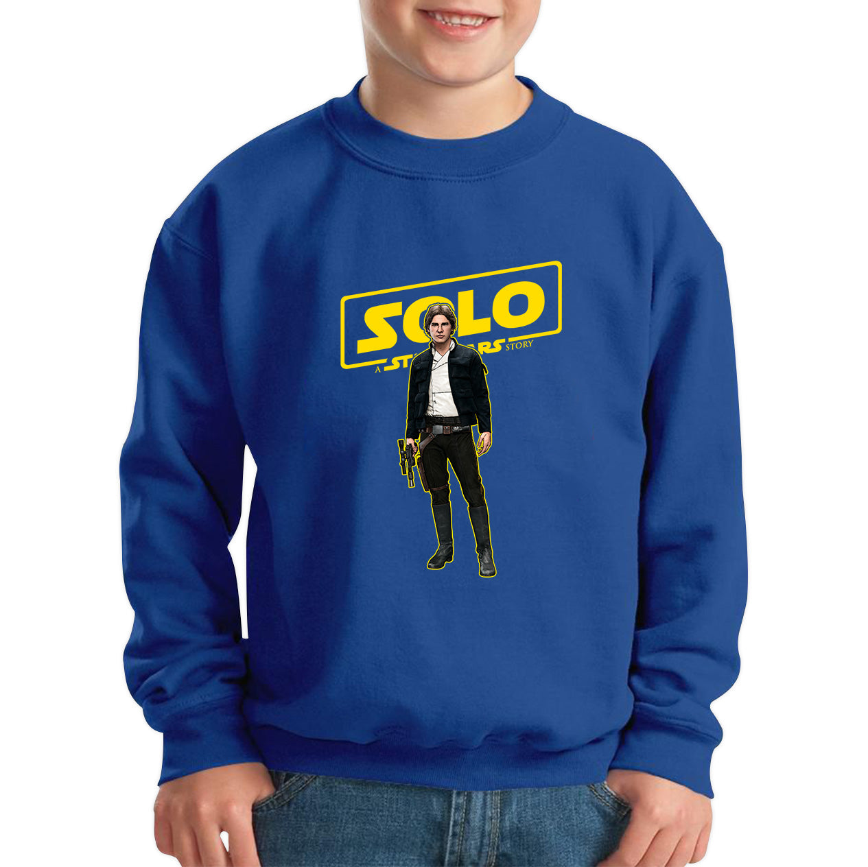 Han Solo Star Wars Fictional Character Solo A Star Wars Story Sci-fi Action Adventure Movie Disney Star Wars Day 46th Anniversary Kids Jumper