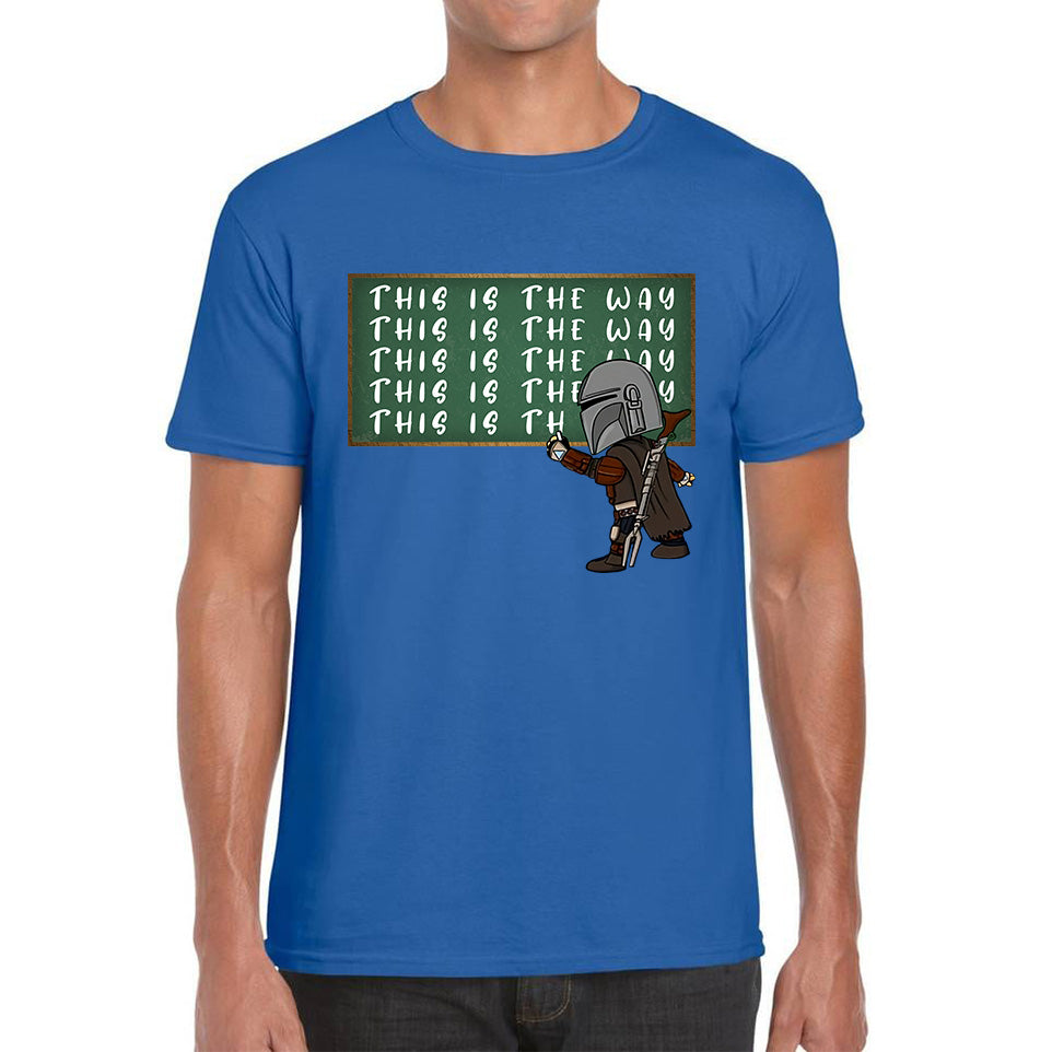 This Is The Way Dadalorian Fight War Warrior With Helmet Funny Gift Mens Tee Top