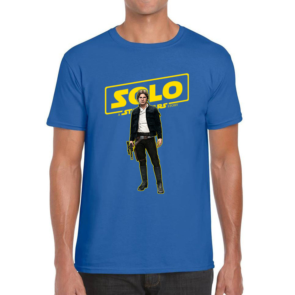 Han Solo Star Wars Fictional Character Solo A Star Wars Story Sci-fi Action Adventure Movie Disney Star Wars Day 46th Anniversary Mens Tee Top