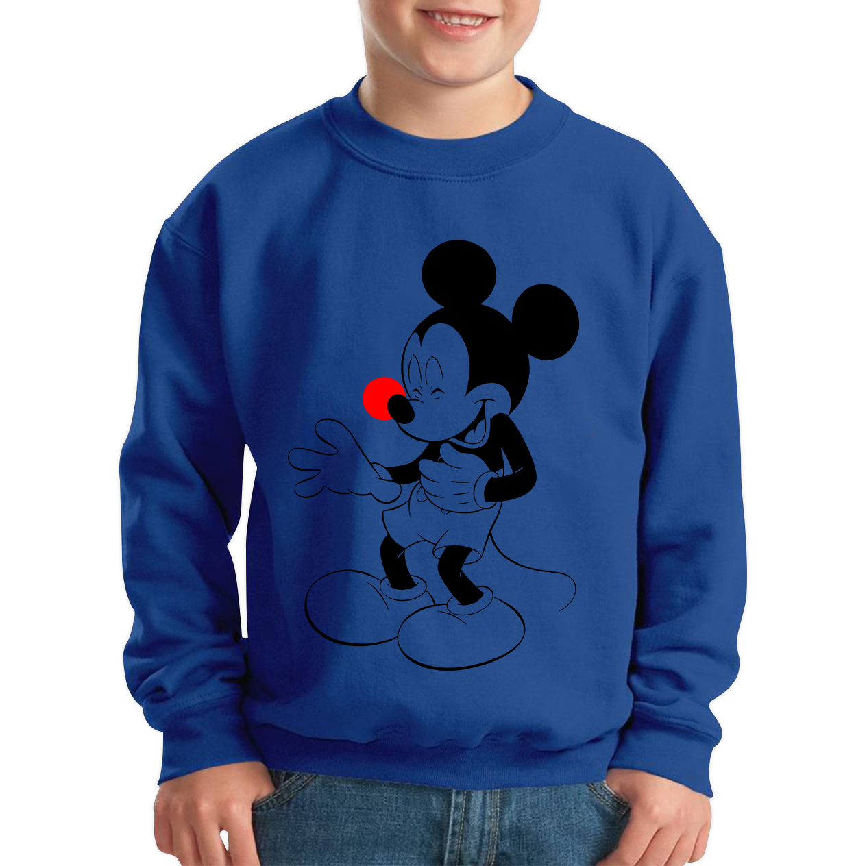 Disney Mickey Mouse Red Nose Day Sweatshirt