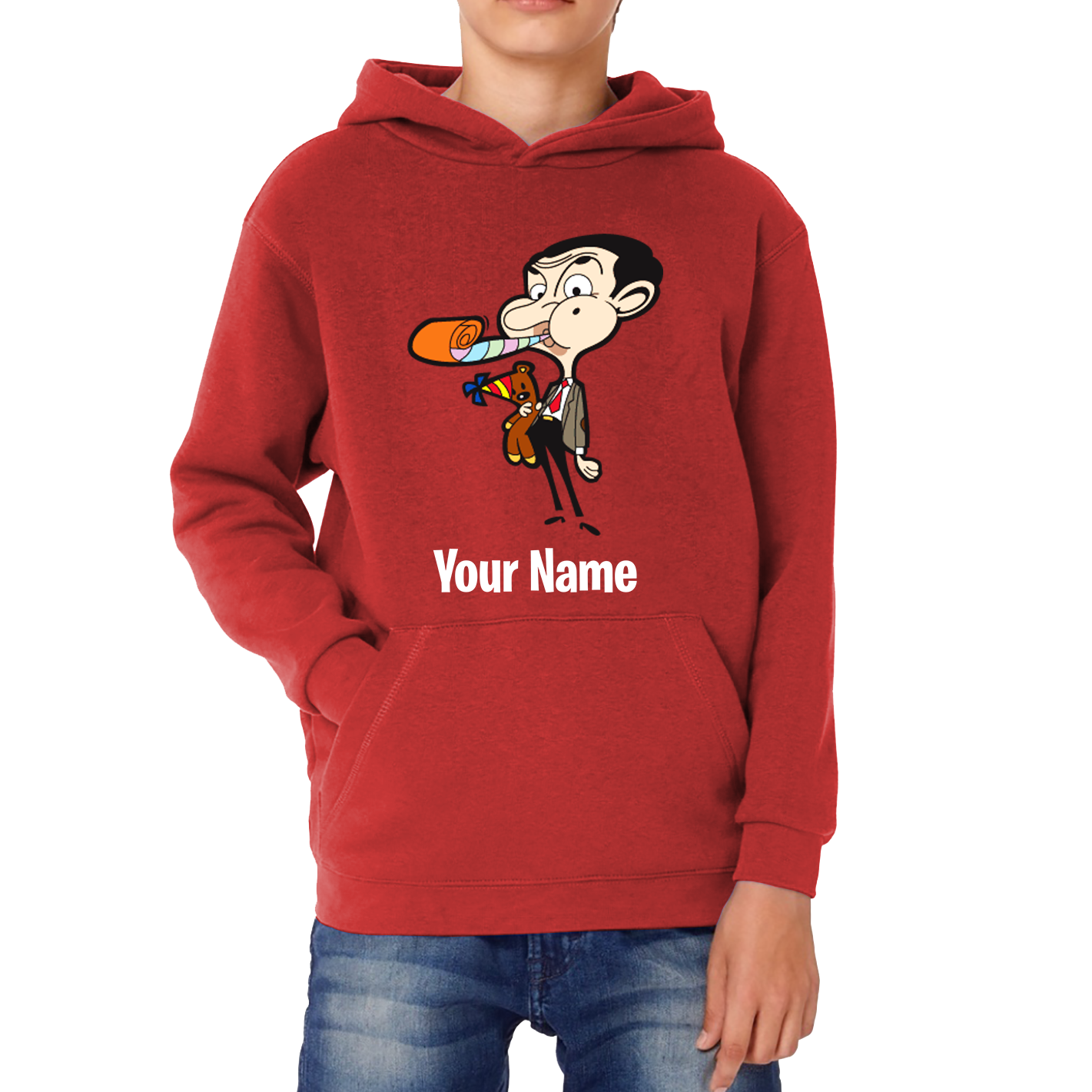 Personalised Mr. Bean Your Custom Name Hoodie