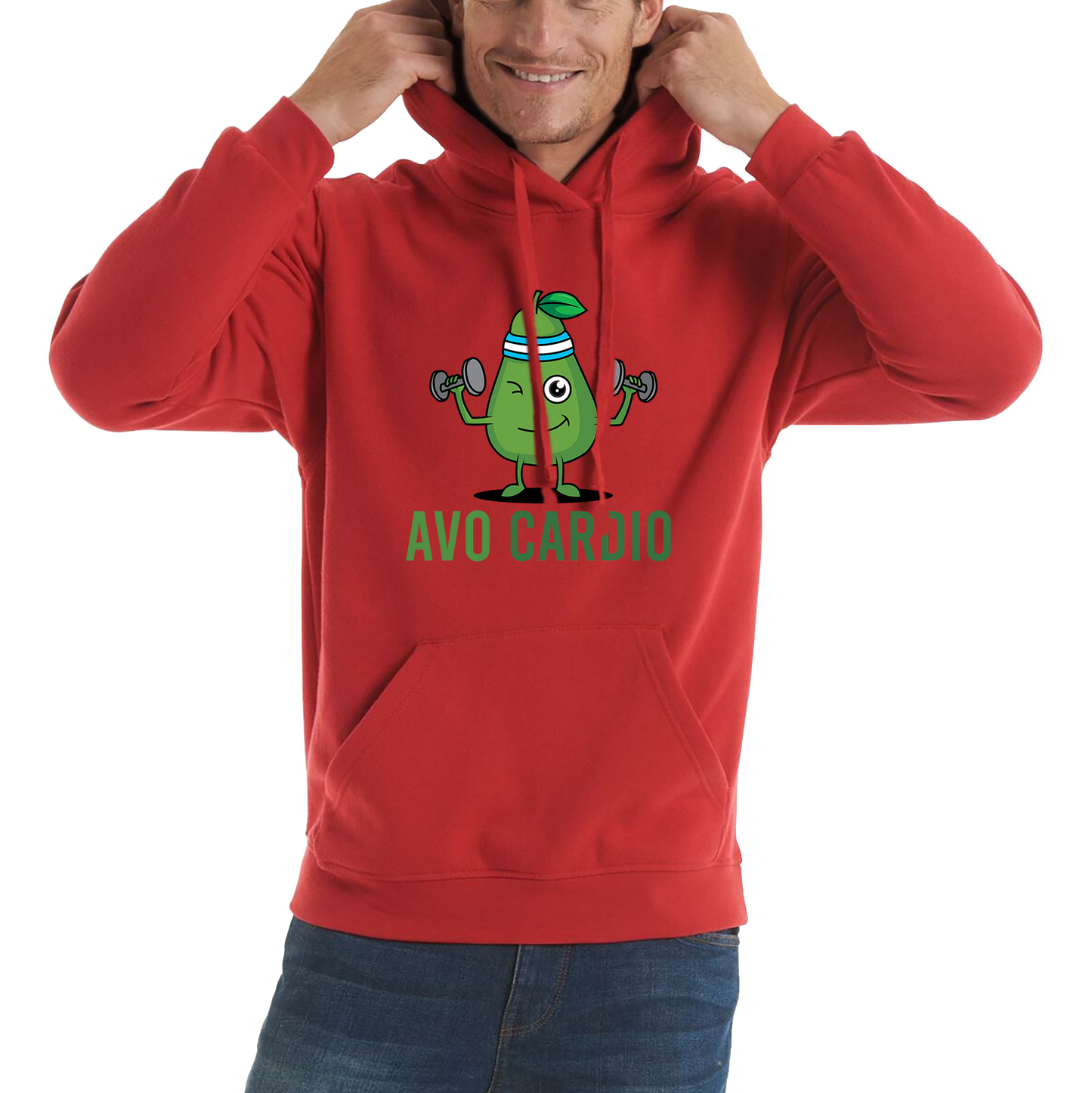 Avo Cardio Funny Avocado Fitness Hoodie