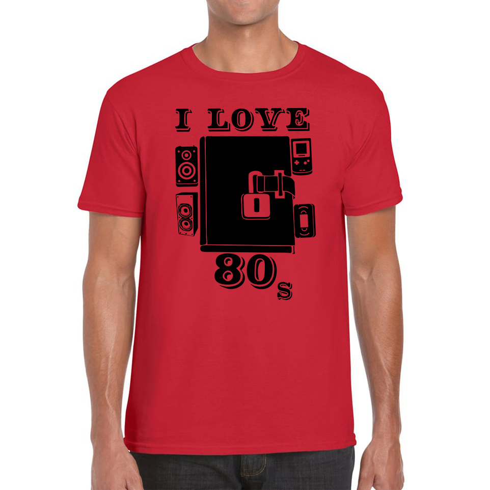 I Love 80s Dairy Old Music T Shirt
