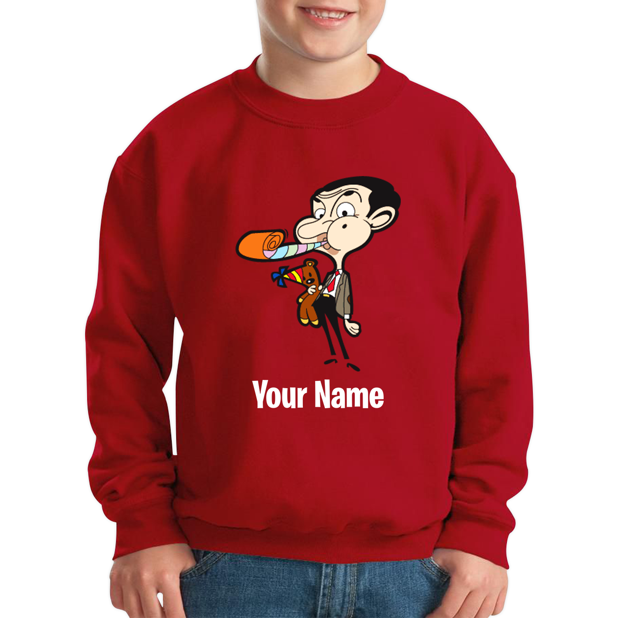 Personalised Mr. Bean Your Custom Name Sweatshirt