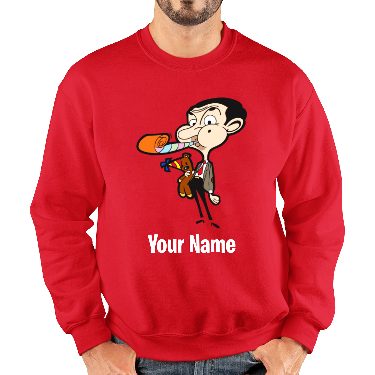 Personalised Mr. Bean Your Custom Name Sweatshirt