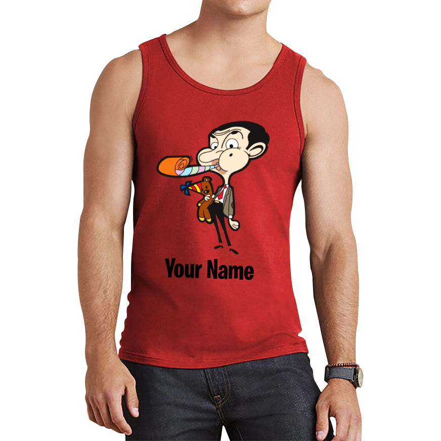 Mr. Bean Personalised Your Custom Name Tank Top
