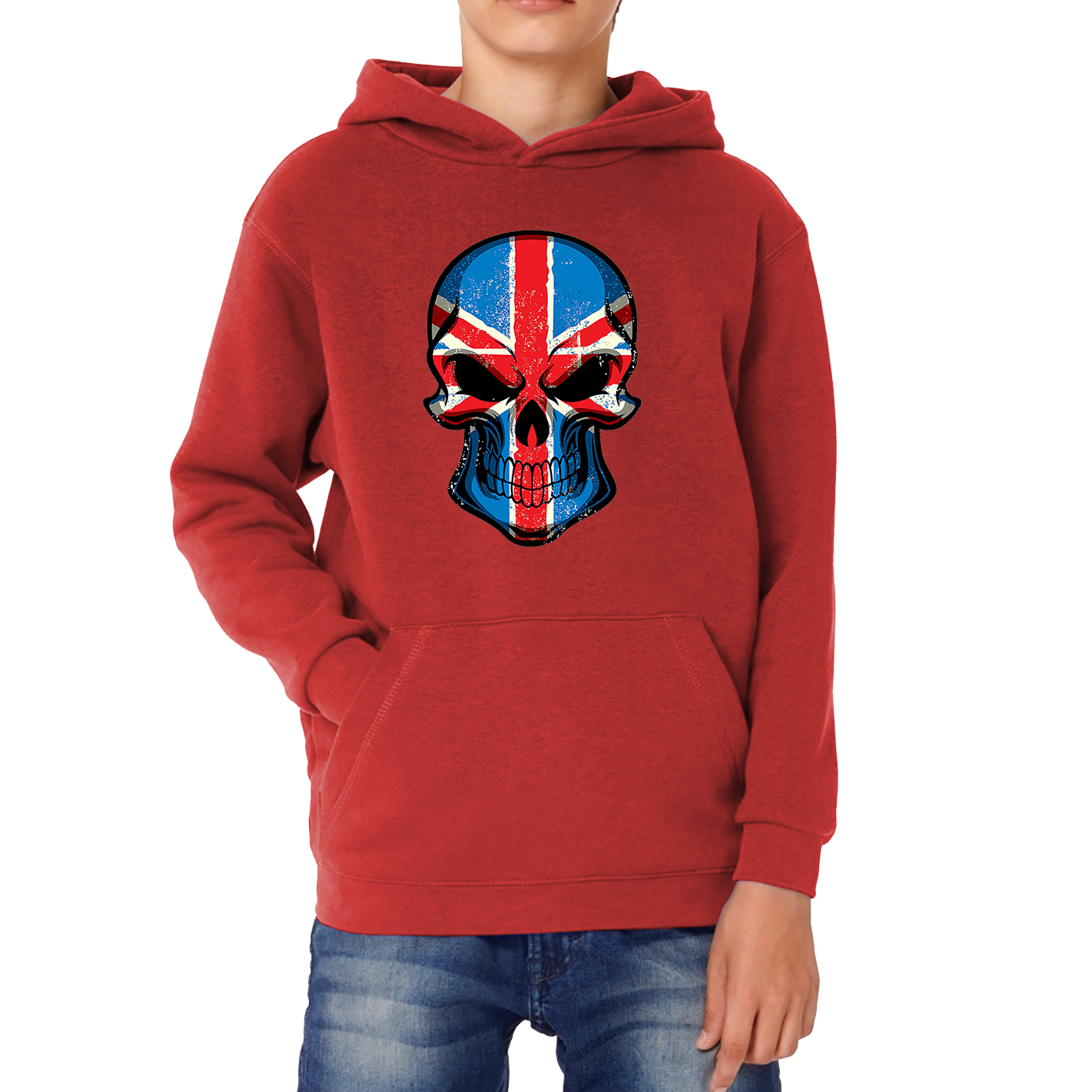 Skull Face British National Day Hoodie