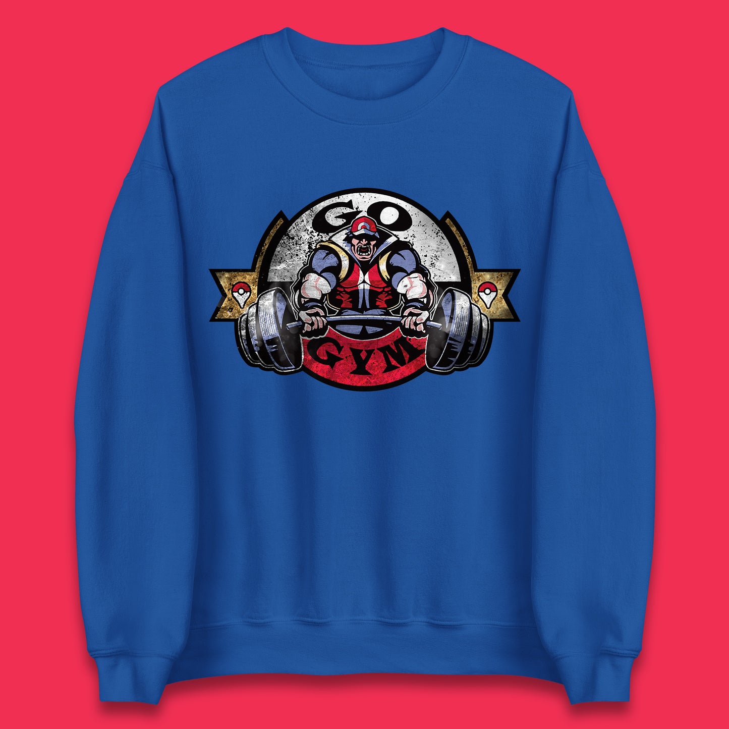 Pokémon Go Gym Funny Pokémon Gym Trainer Gamer Nerd Parody Gym Training Bodybuilding Workout Unisex Sweatshirt