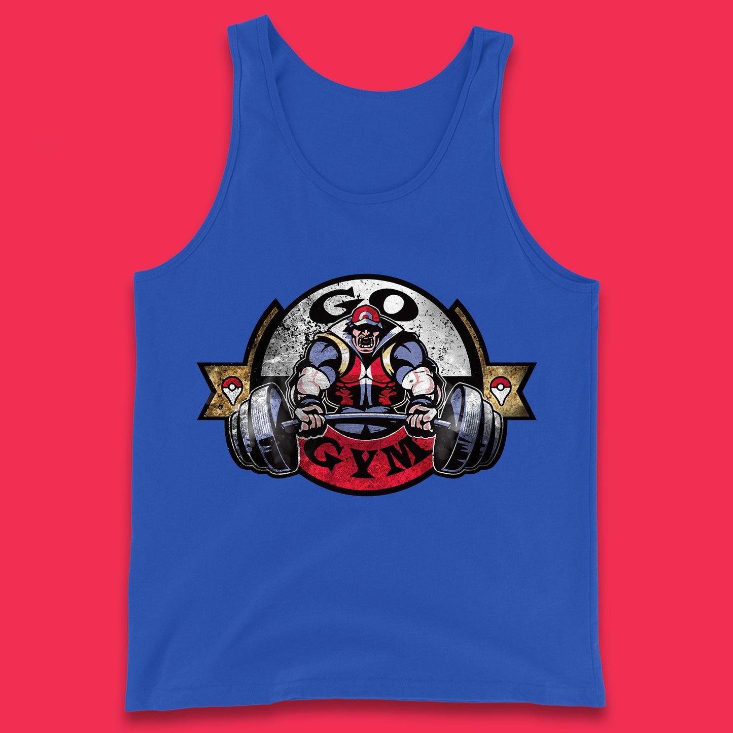 Pokémon Go Gym Funny Pokémon Gym Trainer Gamer Nerd Parody Gym Training Bodybuilding Workout Tank Top