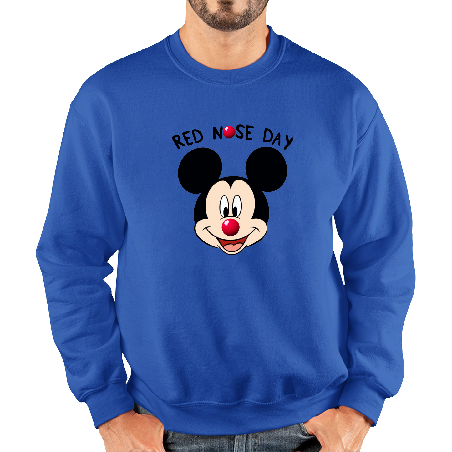 Disney Mickey Mouse Red Nose Day Sweatshirt