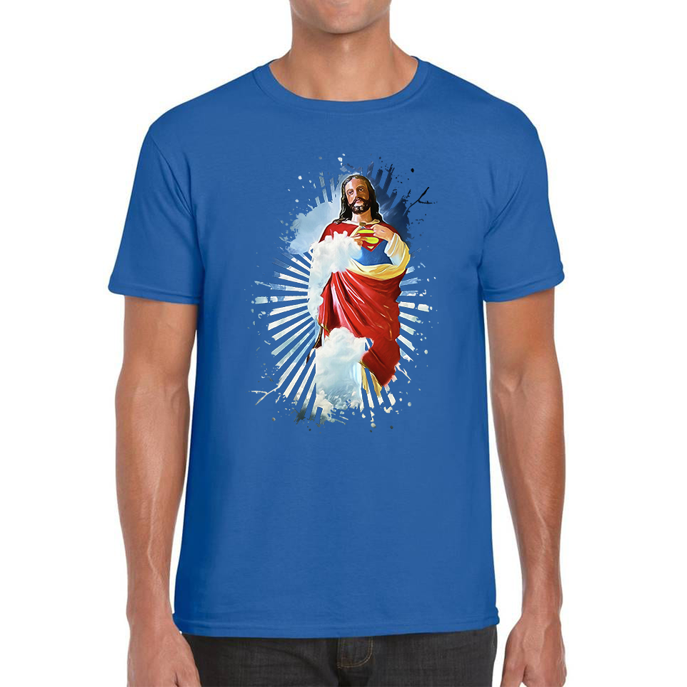 Jesus Christ Superman Spoof T Shirt
