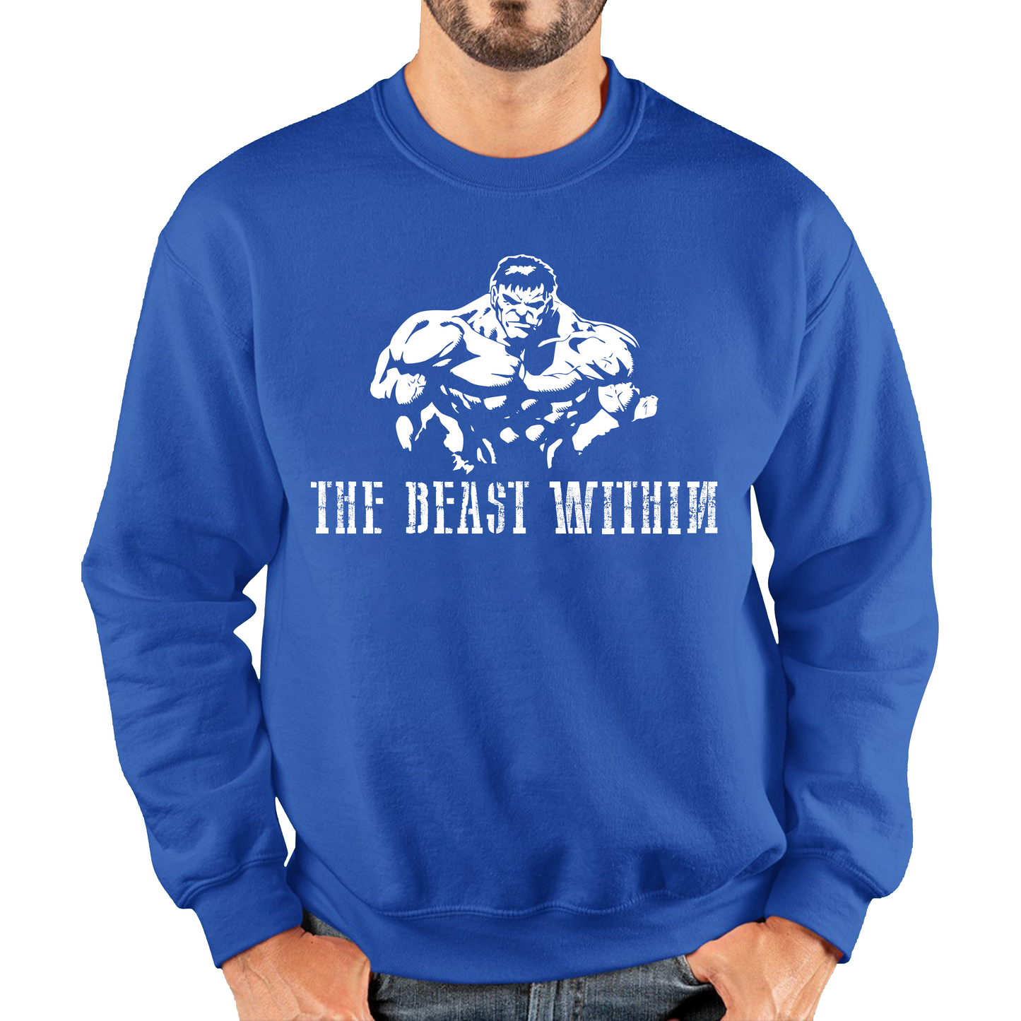 The Beast Within Hulk Bodybuilding Gym Sweatshirt