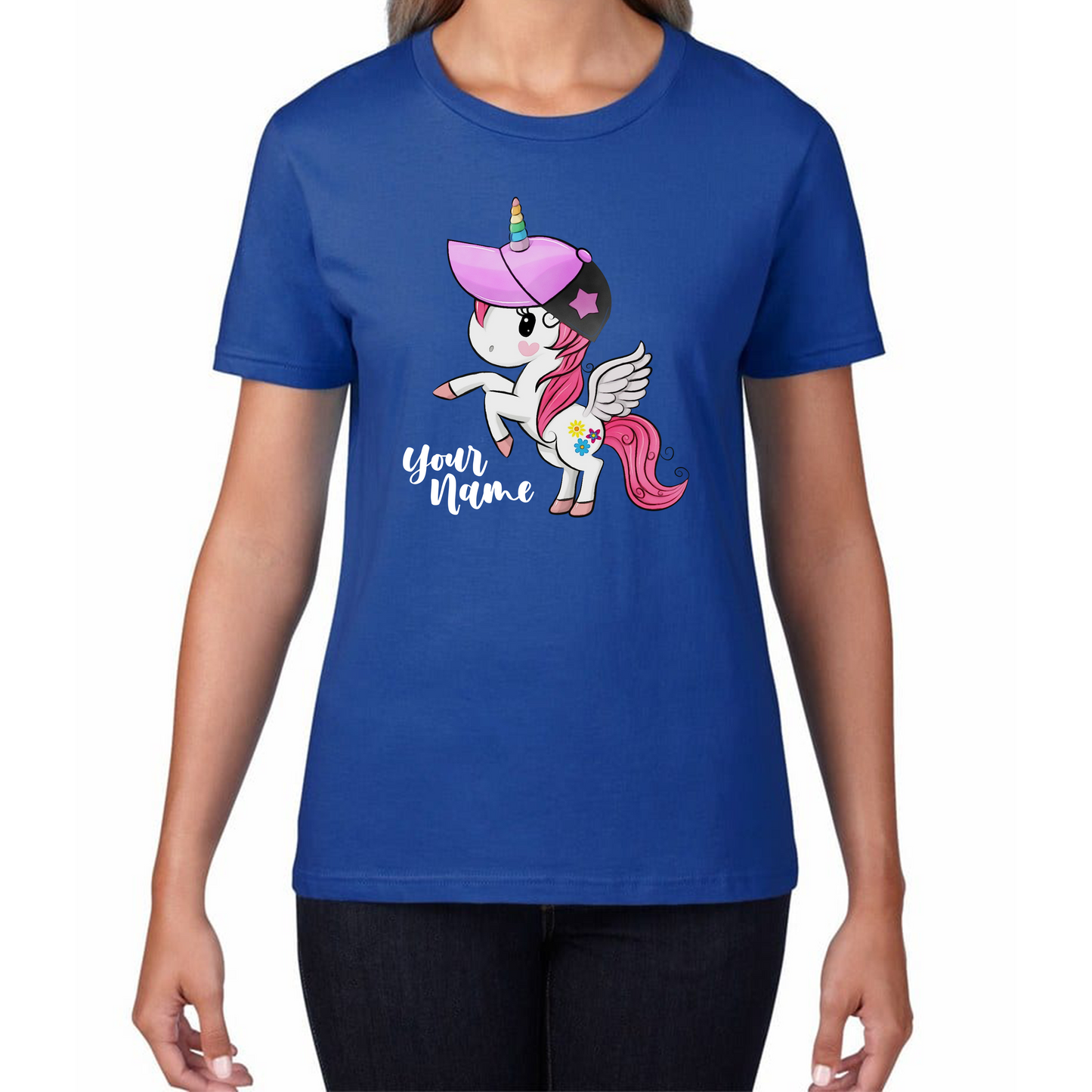 Personalised Your Name Little Unicorn T Shirt