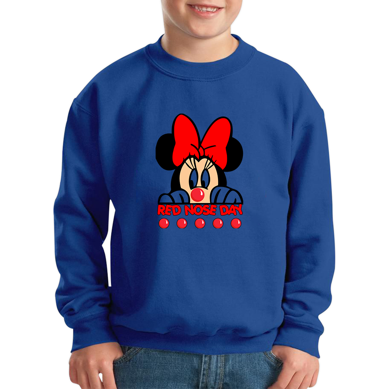 Disney Minnie Mouse Red Nose Day Sweatshirt